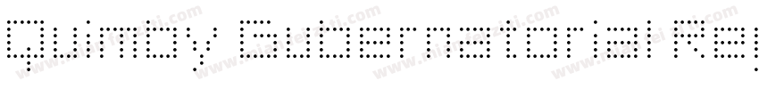 Quimby Gubernatorial Regular字体转换